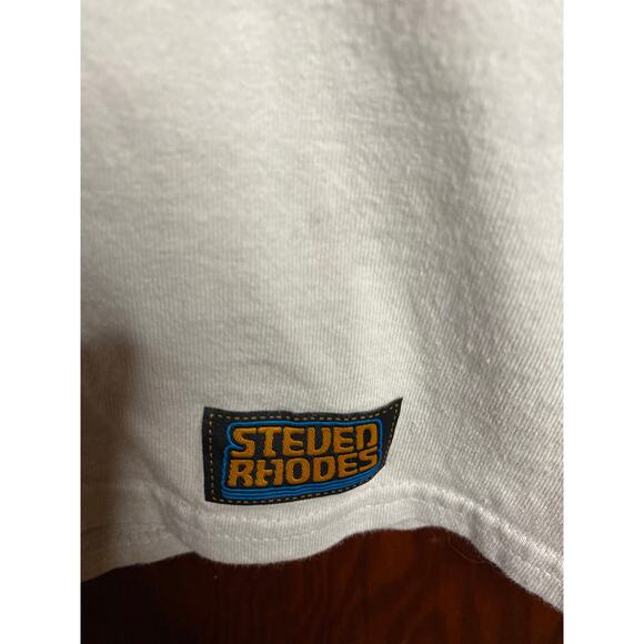 Steven Rhodes White Men's Don't Talk to Strangers Alien XL Tshirt - Picture 3 of 6